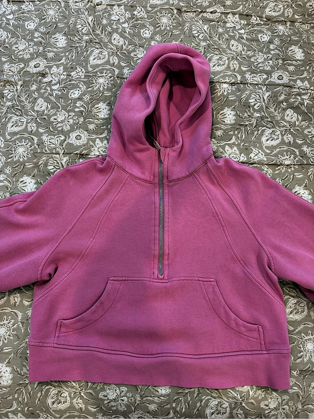 Lululemon Scuba Hoodie Oversized Half-Zip in Pink